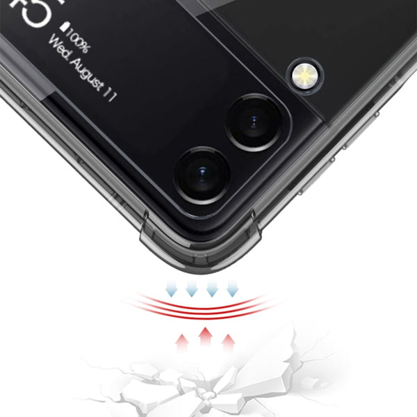 GKK MagSafe Airbag Shockproof Phone Case with Ring Holder, For Samsung Galaxy Z Flip3 5G