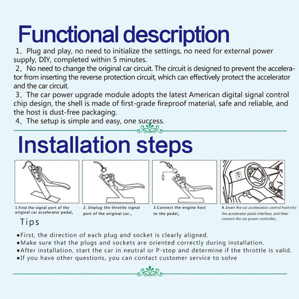 TROS MB Series Car Potent Booster Electronic Throttle Controller