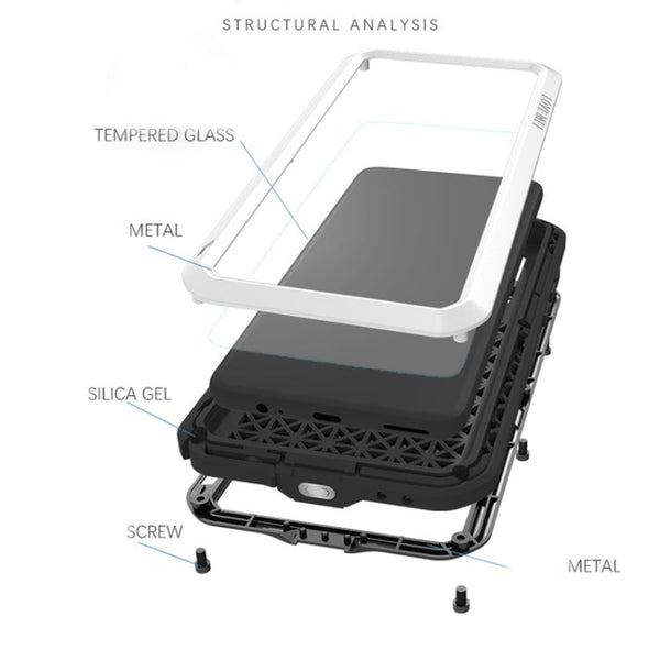 LOVE MEI Metal Shockproof Waterproof Dustproof Protective Case, For Huawei Mate 30, For Huawei Mate 30 Pro