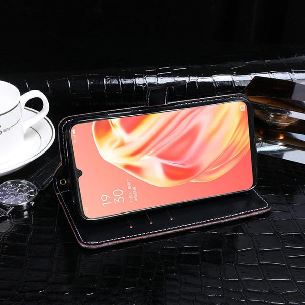 idewei Crocodile Texture Horizontal Flip Leather Case with Holder & Card Slots & Wallet