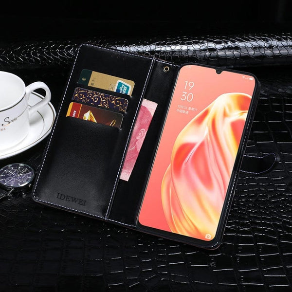 idewei Crocodile Texture Horizontal Flip Leather Case with Holder & Card Slots & Wallet