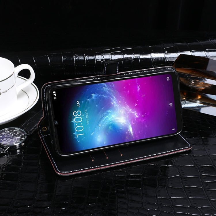 idewei Crocodile Texture Horizontal Flip Leather Case with Holder & Card Slots & Wallet