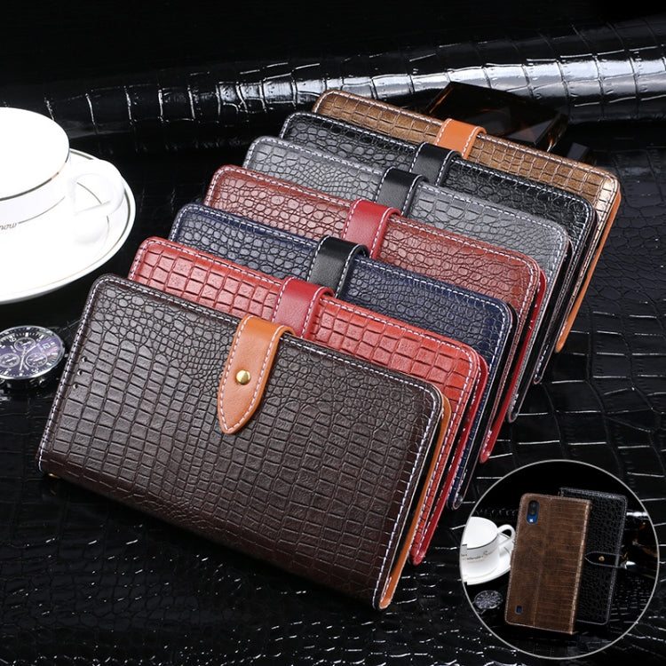 idewei Crocodile Texture Horizontal Flip Leather Case with Holder & Card Slots & Wallet