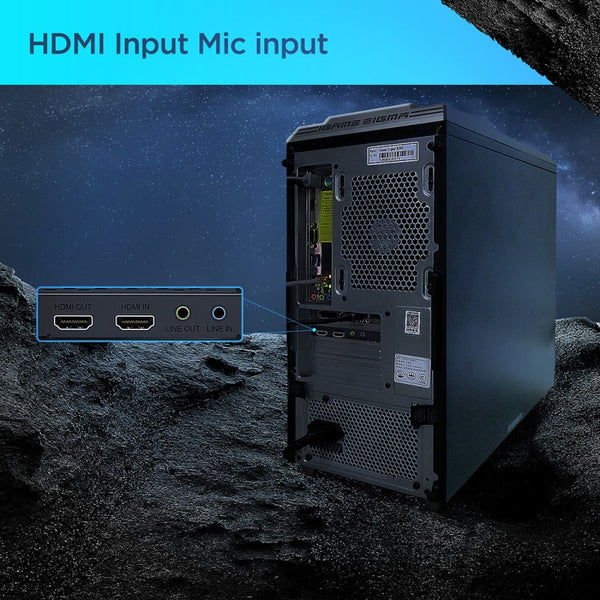 EZCAP 324B 4K HD Video Game Conference Capture Live Card, 324B