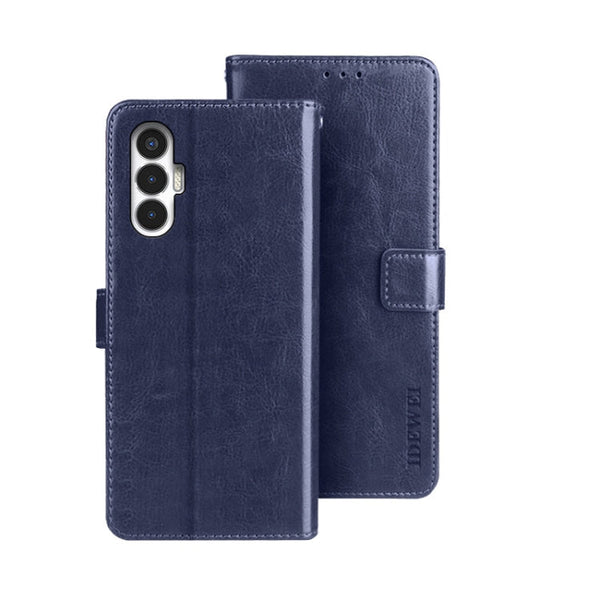 idewei Crazy Horse Texture Leather Phone Case