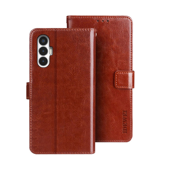 idewei Crazy Horse Texture Leather Phone Case