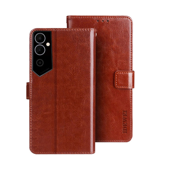 idewei Crazy Horse Texture Leather Phone Case