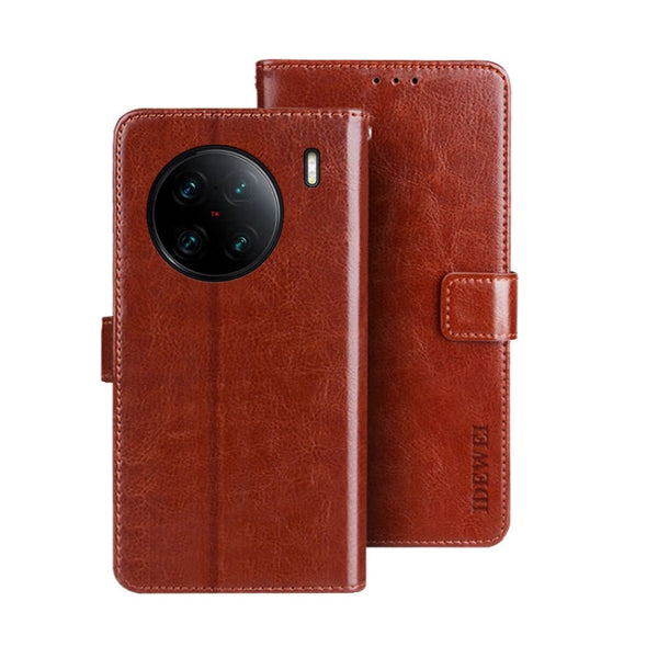 idewei Crazy Horse Texture Leather Phone Case