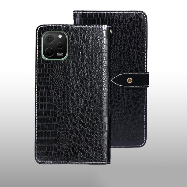 idewei Crocodile Texture Leather Phone Case