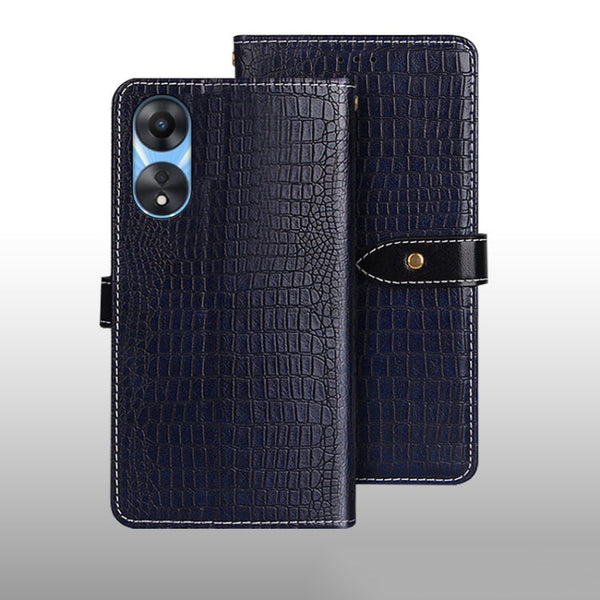 idewei Crocodile Texture Leather Phone Case