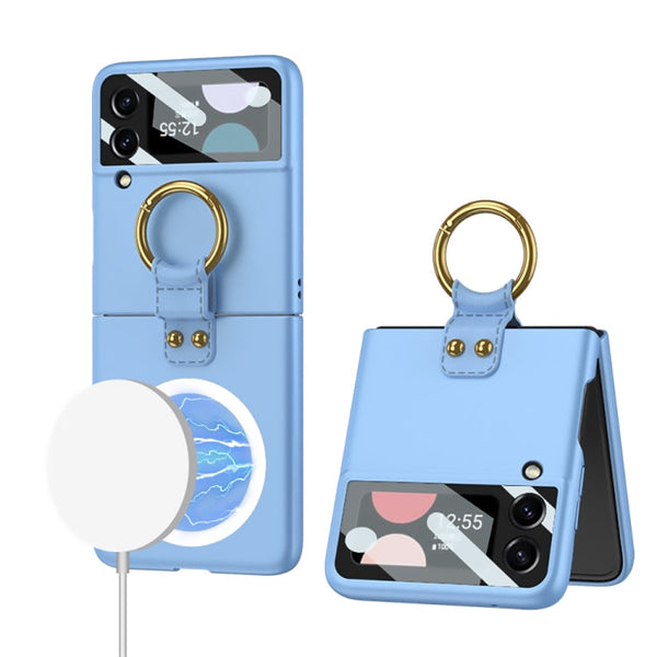 GKK MagSafe Ultrathin Integrated Shockproof Phone Case with Ring Holder, For Samsung Galaxy Z Flip4
