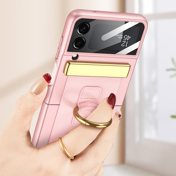 GKK Ultrathin Shockproof Phone Case with Ring Holder / Wrist Strap, For Samsung Galaxy Z Flip3 5G