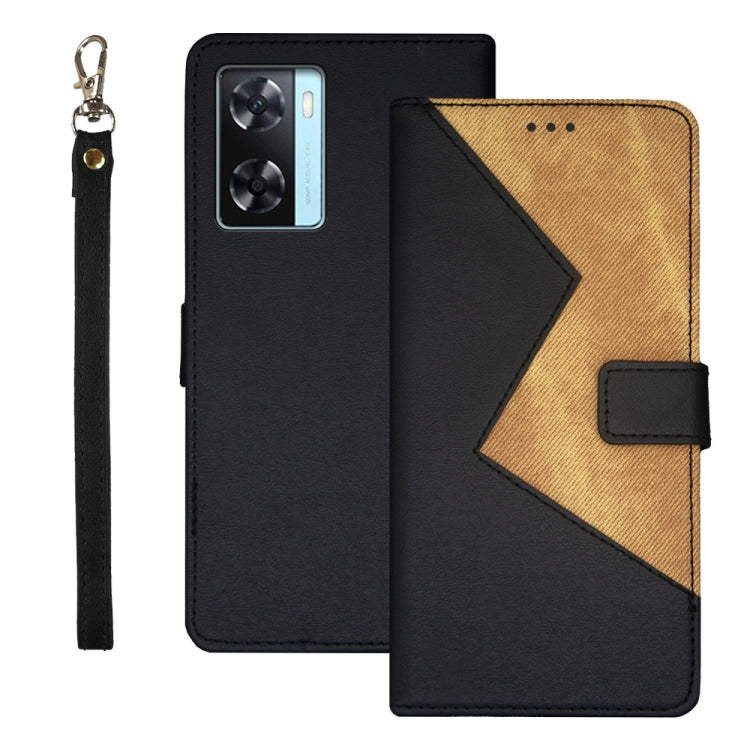 idewei Two-color Splicing Leather Phone Case