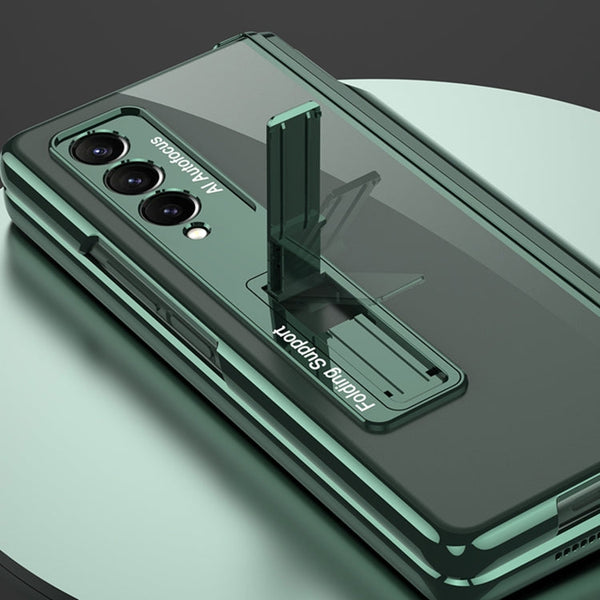 GKK Magnetic Fold Hinge Shockproof Phone Case with Pen Slots, For Samsung Galaxy Z Fold3 5G