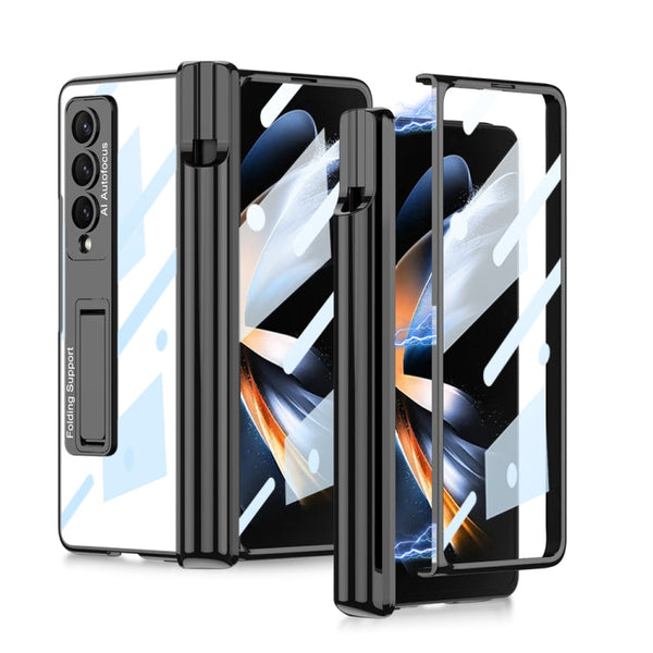 GKK Magnetic Fold Hinge Shockproof Phone Case with Pen Slots, For Samsung Galaxy Z Fold4