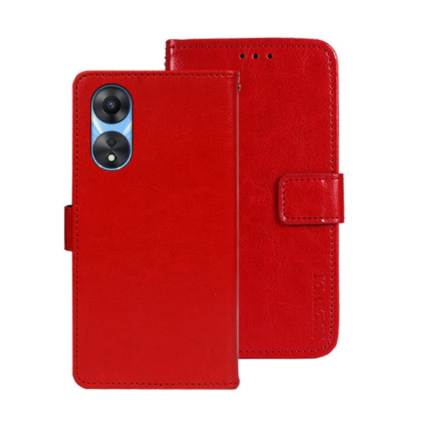 idewei Crazy Horse Texture Leather Phone Case