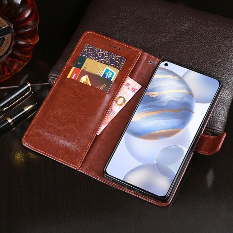 idewei Crazy Horse Texture Horizontal Flip Leather Case with Holder & Card Slots & Wallet