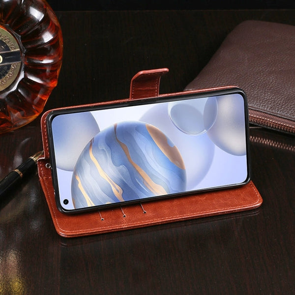 idewei Crazy Horse Texture Horizontal Flip Leather Case with Holder & Card Slots & Wallet