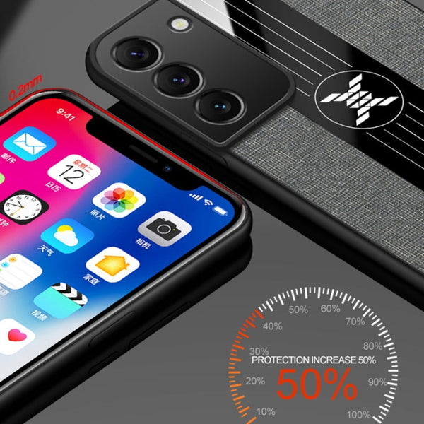 XINLI Stitching Cloth Textue Shockproof TPU Phone Case, For Samsung Galaxy S22+ 5G, For Samsung Galaxy S22 Ultra 5G