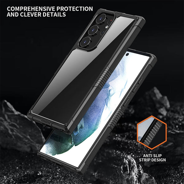 iPAKY Transparent PC + TPU Shockproof Phone Case, For Samsung Galaxy S23 Ultra 5G