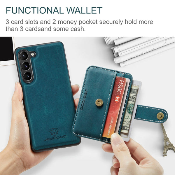 JEEHOOD RFID Anti-Theft Wallet Magnetic Leather Phone Case, For Samsung Galaxy S23 5G, For Samsung Galaxy S23+ 5G