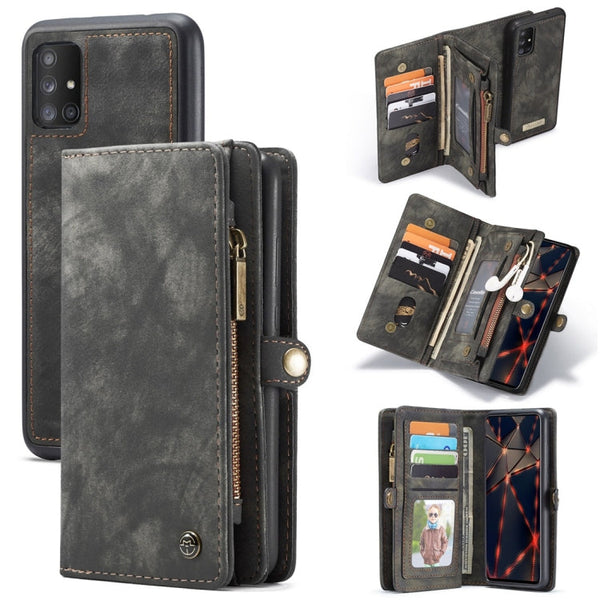 CaseMe-008 Detachable Multifunctional Horizontal Flip Leather Case with Card Slot & Holder & Zipper Wallet & Photo Frame