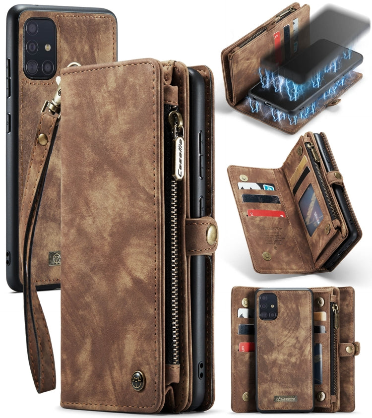 CaseMe-008 Detachable Multifunctional Horizontal Flip Leather Case with Card Slot & Holder & Zipper Wallet & Photo Frame