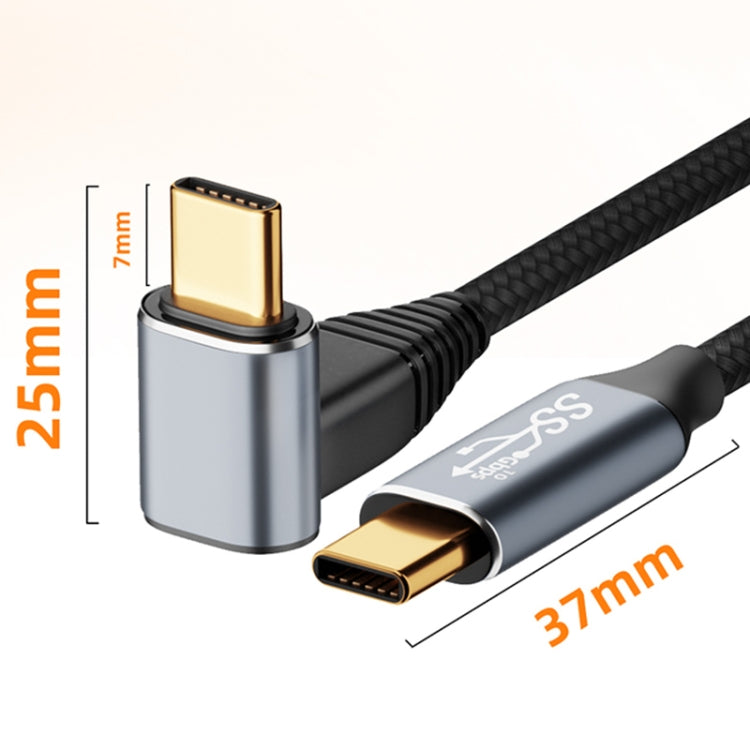 For Steam Deck Gen2 100W USB-C/Type-C Male to USB-C/Type-C Male Stereo Curved Data Cable, 0.5m, 1m, 1.5m, 2m, 3m