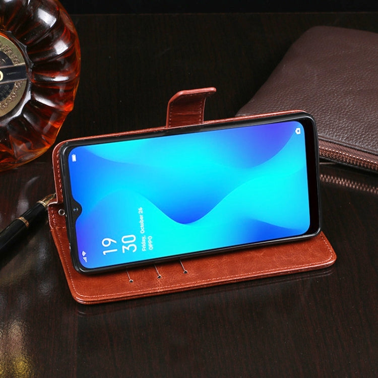 idewei Crazy Horse Texture Horizontal Flip Leather Case with Holder & Card Slots & Wallet, For OPPO A1K, For OPPO A3S, For OPPO A5 (2020)