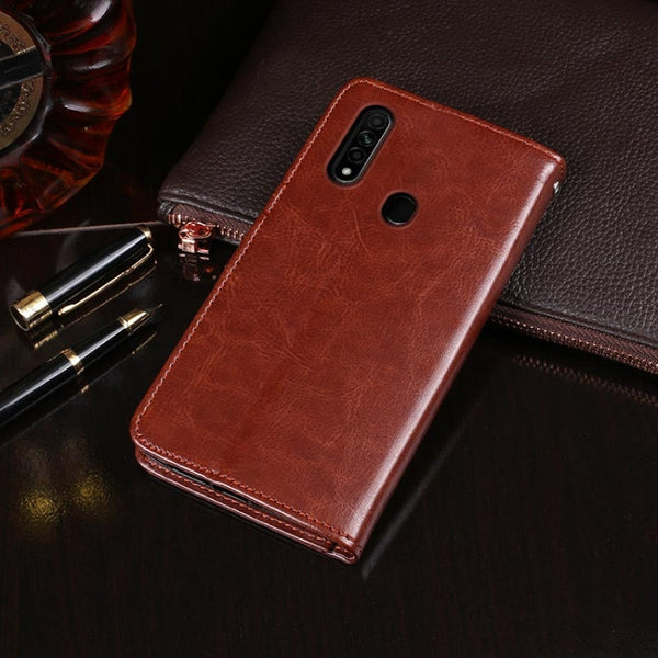 idewei Crazy Horse Texture Horizontal Flip Leather Case with Holder & Card Slots & Wallet, For OPPO A8, For OPPO A9, For OPPO A9 (2020)
