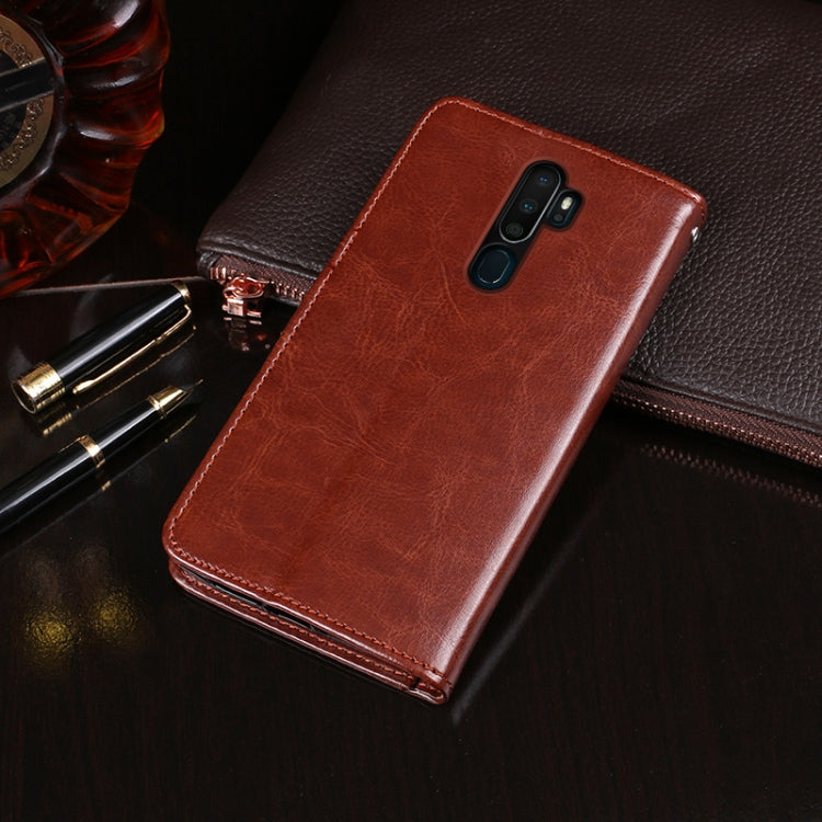 idewei Crazy Horse Texture Horizontal Flip Leather Case with Holder & Card Slots & Wallet, For OPPO A11, For OPPO A31 (2020), For OPPO AX5