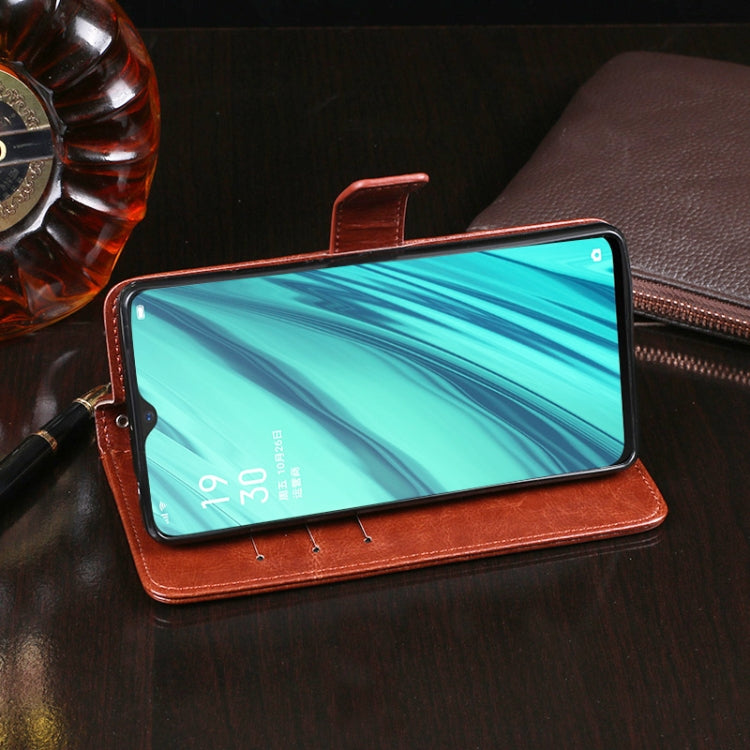 idewei Crazy Horse Texture Horizontal Flip Leather Case with Holder & Card Slots & Wallet, For OPPO F11, For OPPO F11 Pro, For OPPO F15