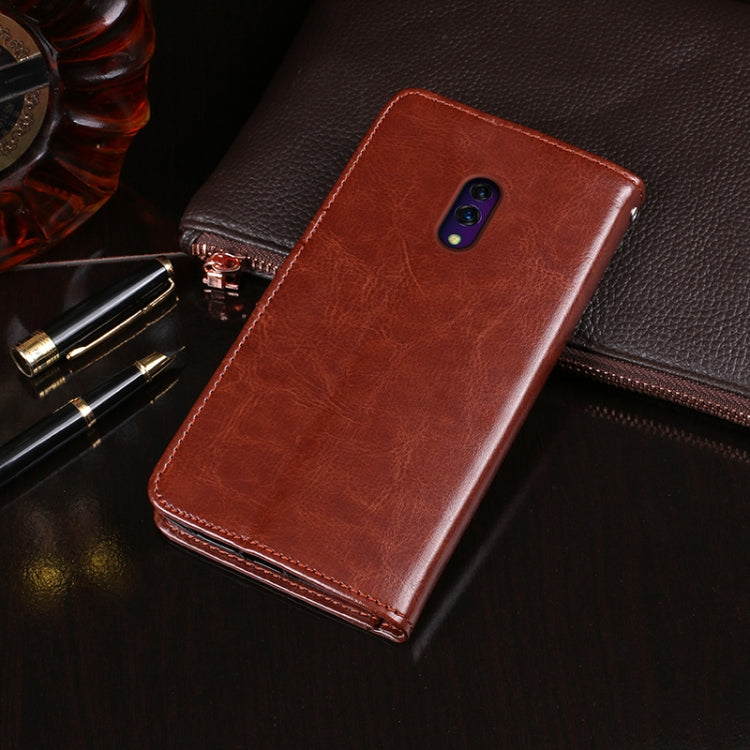 idewei Crazy Horse Texture Horizontal Flip Leather Case with Holder & Card Slots & Wallet, For OPPO K3, For OPPO R15 Pro, For OPPO A7X