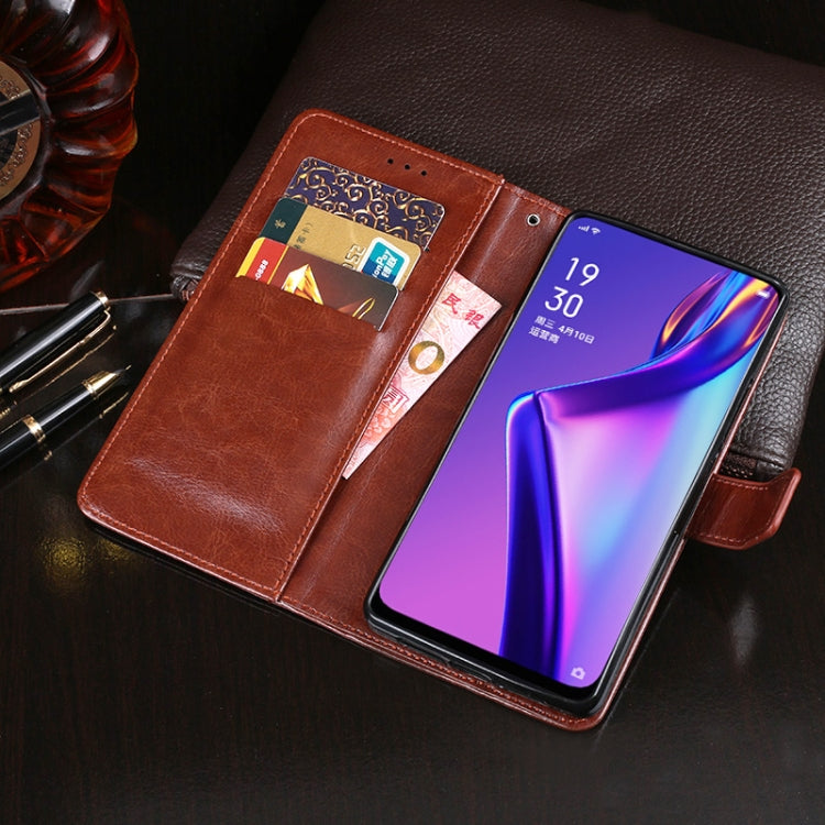 idewei Crazy Horse Texture Horizontal Flip Leather Case with Holder & Card Slots & Wallet, For OPPO K3, For OPPO R15 Pro, For OPPO A7X