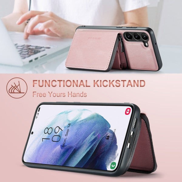 JEEHOOD Magnetic Zipper Horizontal Flip Leather Phone Case, For Samsung Galaxy S24+ 5G, For Samsung Galaxy S24 5G, For Samsung Galaxy S23 Ultra 5G, For Samsung Galaxy A53 5G