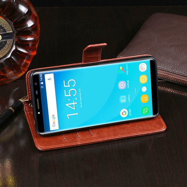 idewei  Crazy Horse Texture Horizontal Flip Leather Case with Holder & Card Slots & Wallet, For Oukitel C8, For Oukitel C15 Pro, For Oukitel C16 Pro