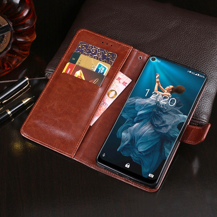 idewei  Crazy Horse Texture Horizontal Flip Leather Case with Holder & Card Slots & Wallet, For Oukitel C17 Pro, For Oukitel K5000