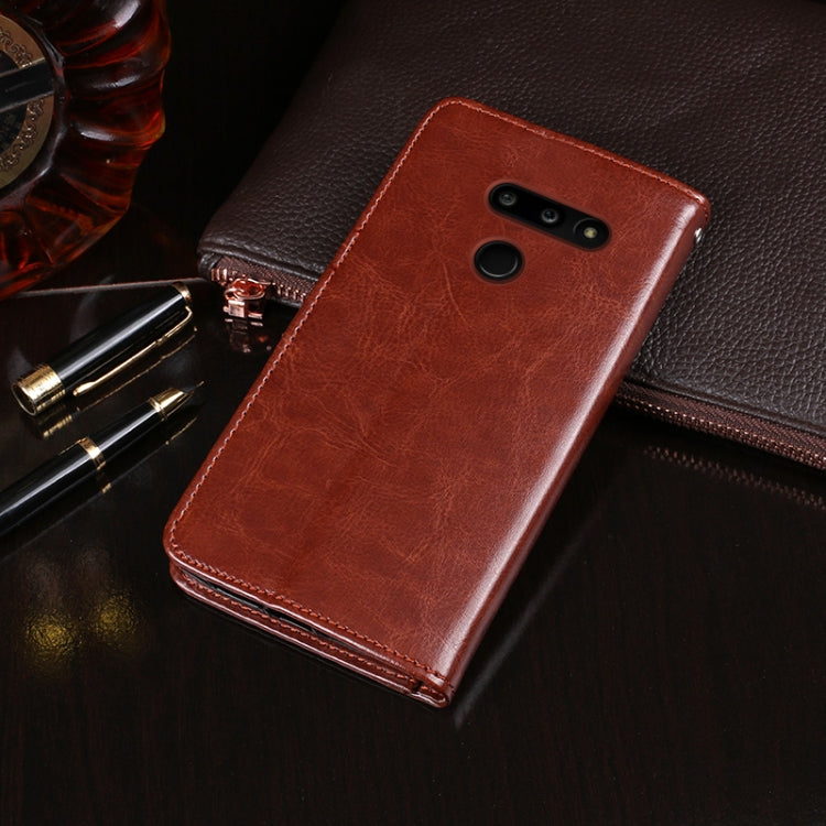 idewei Crazy Horse Texture Horizontal Flip Leather Case with Holder & Card Slots & Wallet, For LG G8 ThinQ, For LG K20 (2019), For LG K40S
