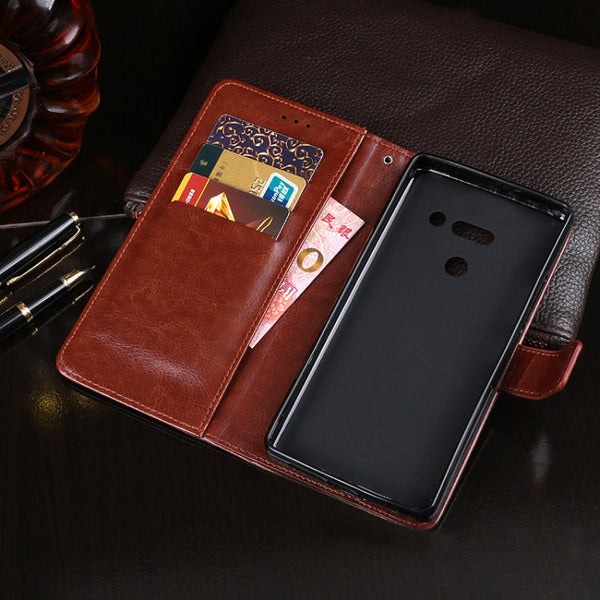 idewei Crazy Horse Texture Horizontal Flip Leather Case with Holder & Card Slots & Wallet, For LG G8 ThinQ, For LG K20 (2019), For LG K40S