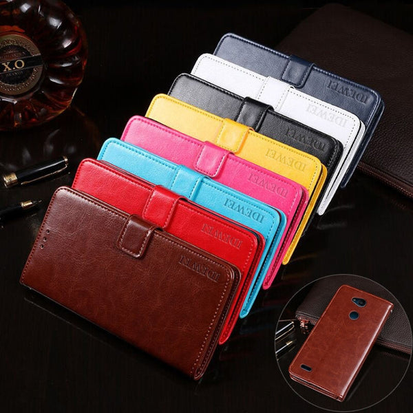 idewei Crazy Horse Texture Horizontal Flip Leather Case with Holder & Card Slots & Wallet, For LG X power3