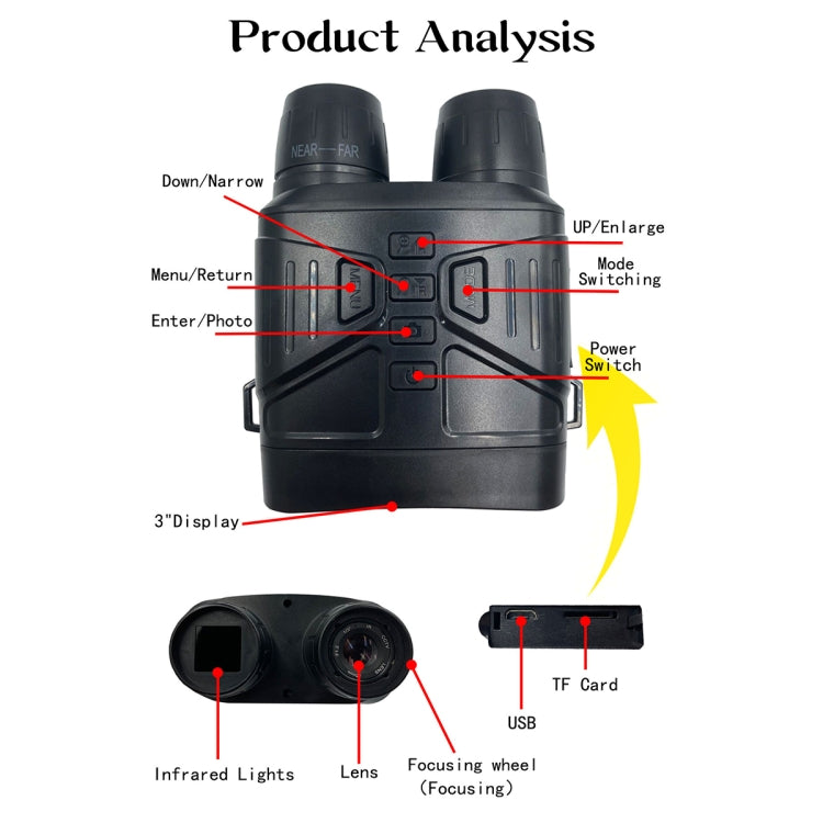 NV4000 Outdoor Hunting 4K HD Binocular Night Vision, NV4000