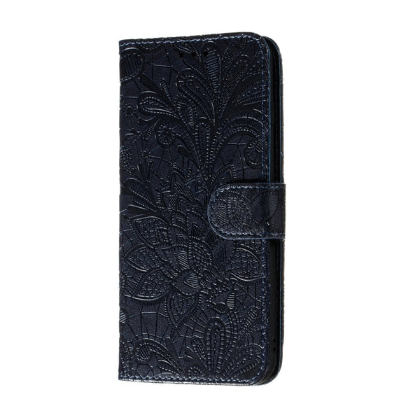Lace Flower Embossing Pattern Horizontal Flip Leather Case , with Holder & Card Slots & Wallet & Photo Frame & Lanyard, For Huawei Enjoy 10e, For Xiaomi Redmi K30 Pro, For Xiaomi Redmi Note 9 Pro, For Xiaomi Redmi Note 9 Pro Max