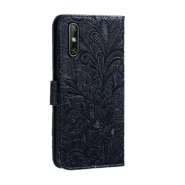 Lace Flower Embossing Pattern Horizontal Flip Leather Case , with Holder & Card Slots & Wallet & Photo Frame & Lanyard, For Huawei Enjoy 10e, For Xiaomi Redmi K30 Pro, For Xiaomi Redmi Note 9 Pro, For Xiaomi Redmi Note 9 Pro Max