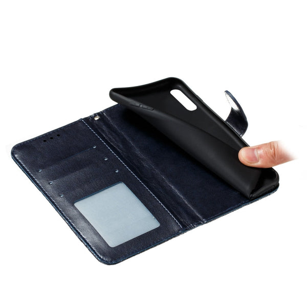 Lace Flower Embossing Pattern Horizontal Flip Leather Case , with Holder & Card Slots & Wallet & Photo Frame & Lanyard, For Huawei Enjoy 10e, For Xiaomi Redmi K30 Pro, For Xiaomi Redmi Note 9 Pro, For Xiaomi Redmi Note 9 Pro Max