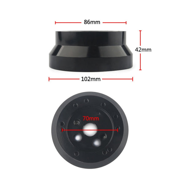5 & 6 Hole Steering Wheel Polished Hub Adapter