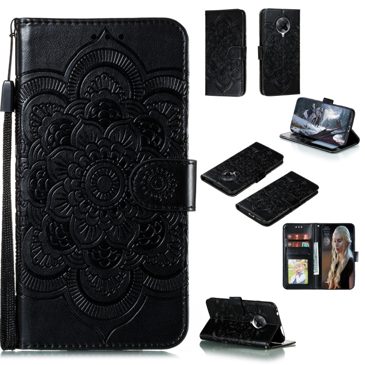 Mandala Embossing Pattern Horizontal Flip PU Leather Case with Holder & Card Slots & Walle & Lanyard, For Xiaomi Redmi K30 Pro, For Xiaomi Redmi Note 9 Pro, For Xiaomi Redmi Note 9 Pro Max