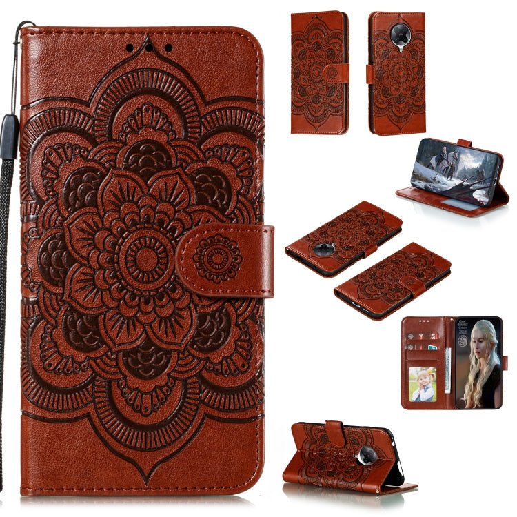 Mandala Embossing Pattern Horizontal Flip PU Leather Case with Holder & Card Slots & Walle & Lanyard, For Xiaomi Redmi K30 Pro, For Xiaomi Redmi Note 9 Pro, For Xiaomi Redmi Note 9 Pro Max
