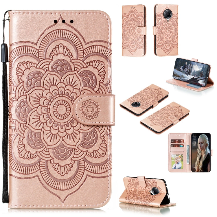 Mandala Embossing Pattern Horizontal Flip PU Leather Case with Holder & Card Slots & Walle & Lanyard, For Xiaomi Redmi K30 Pro, For Xiaomi Redmi Note 9 Pro, For Xiaomi Redmi Note 9 Pro Max