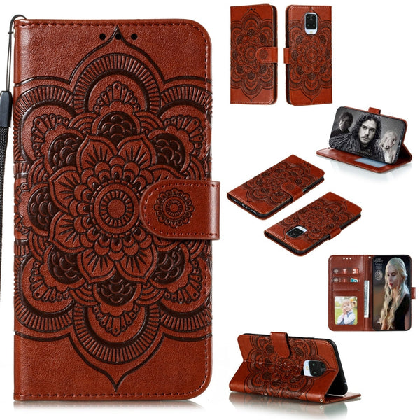 Mandala Embossing Pattern Horizontal Flip PU Leather Case with Holder & Card Slots & Walle & Lanyard, For Xiaomi Redmi K30 Pro, For Xiaomi Redmi Note 9 Pro, For Xiaomi Redmi Note 9 Pro Max