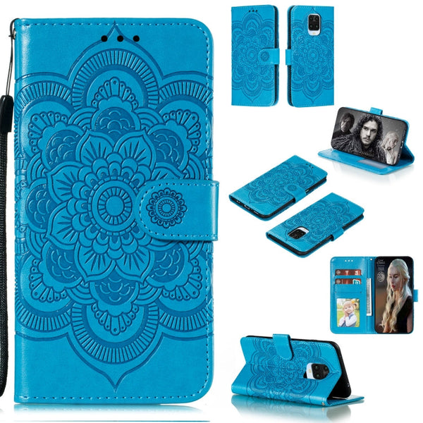 Mandala Embossing Pattern Horizontal Flip PU Leather Case with Holder & Card Slots & Walle & Lanyard, For Xiaomi Redmi K30 Pro, For Xiaomi Redmi Note 9 Pro, For Xiaomi Redmi Note 9 Pro Max